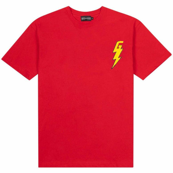 Gift Of Fortune Lighting Skull T Shirt (Red)