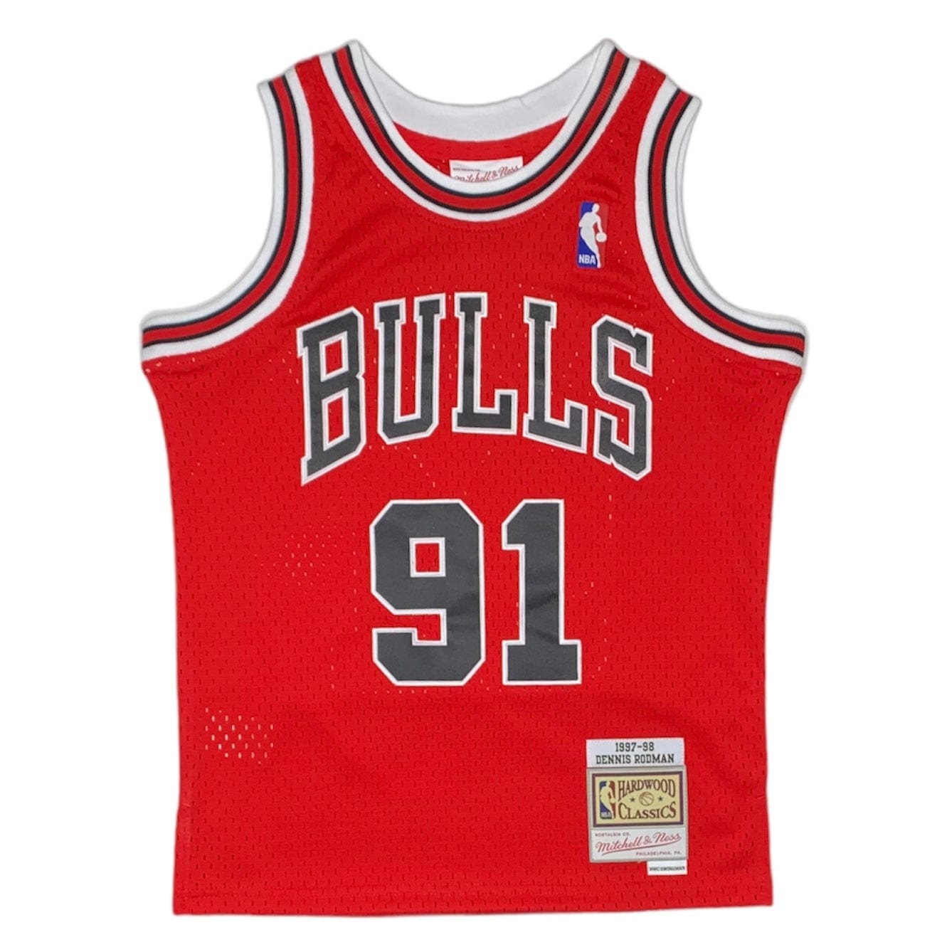 Kids Mitchell & Ness Nba Chicago Bulls Swingman Road Jersey (Red)