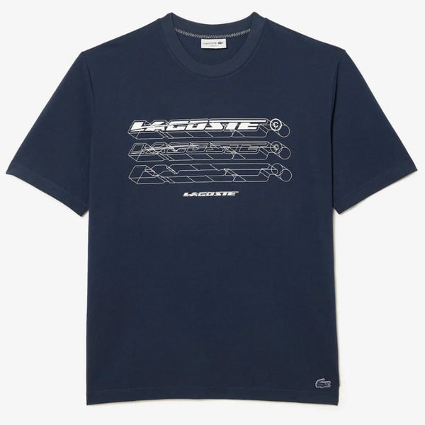 Lacoste Loose Fit Organic Cotton Piqué T Shirt (Blue) TH5529-51