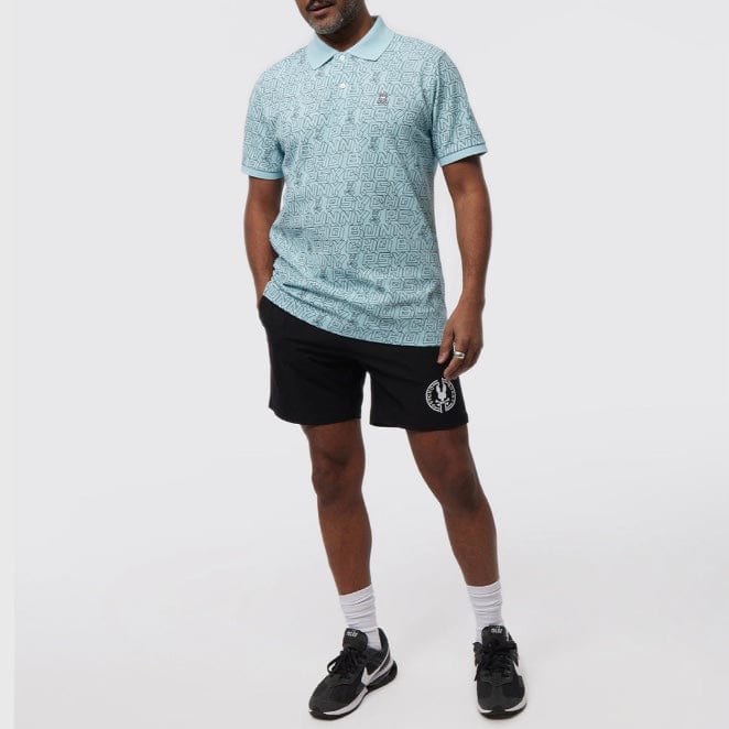 Psycho Bunny Dayton Fashion Jacquard Polo (Seafoam) B6K219Y1PC