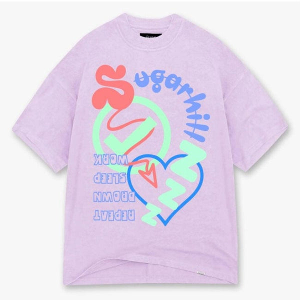 Sugar Hill Repeat T Shirt (Lilac) SH23-SUM2-04