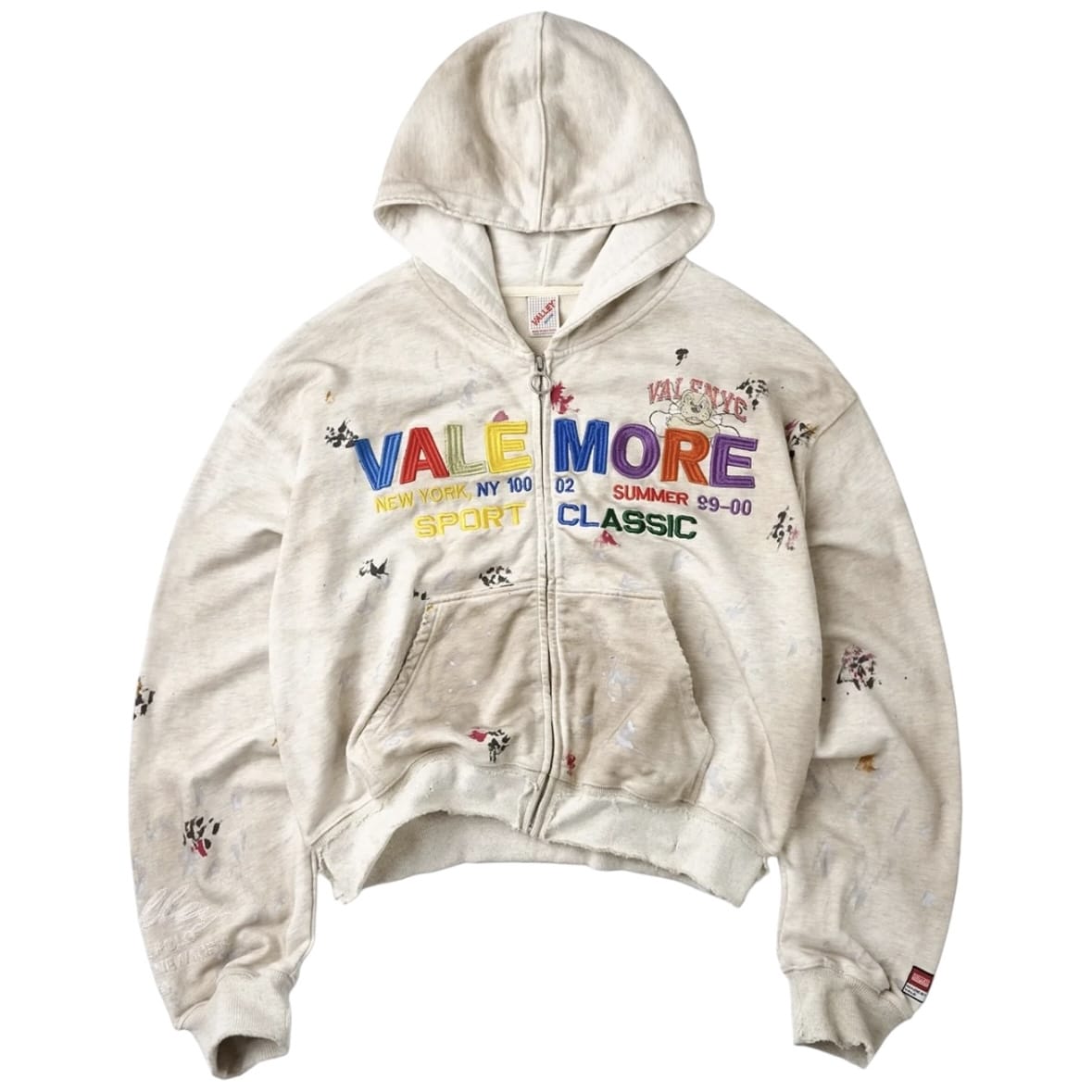 Vale Forever Sunday Zip Up Hoodie (Beige/Multi)
