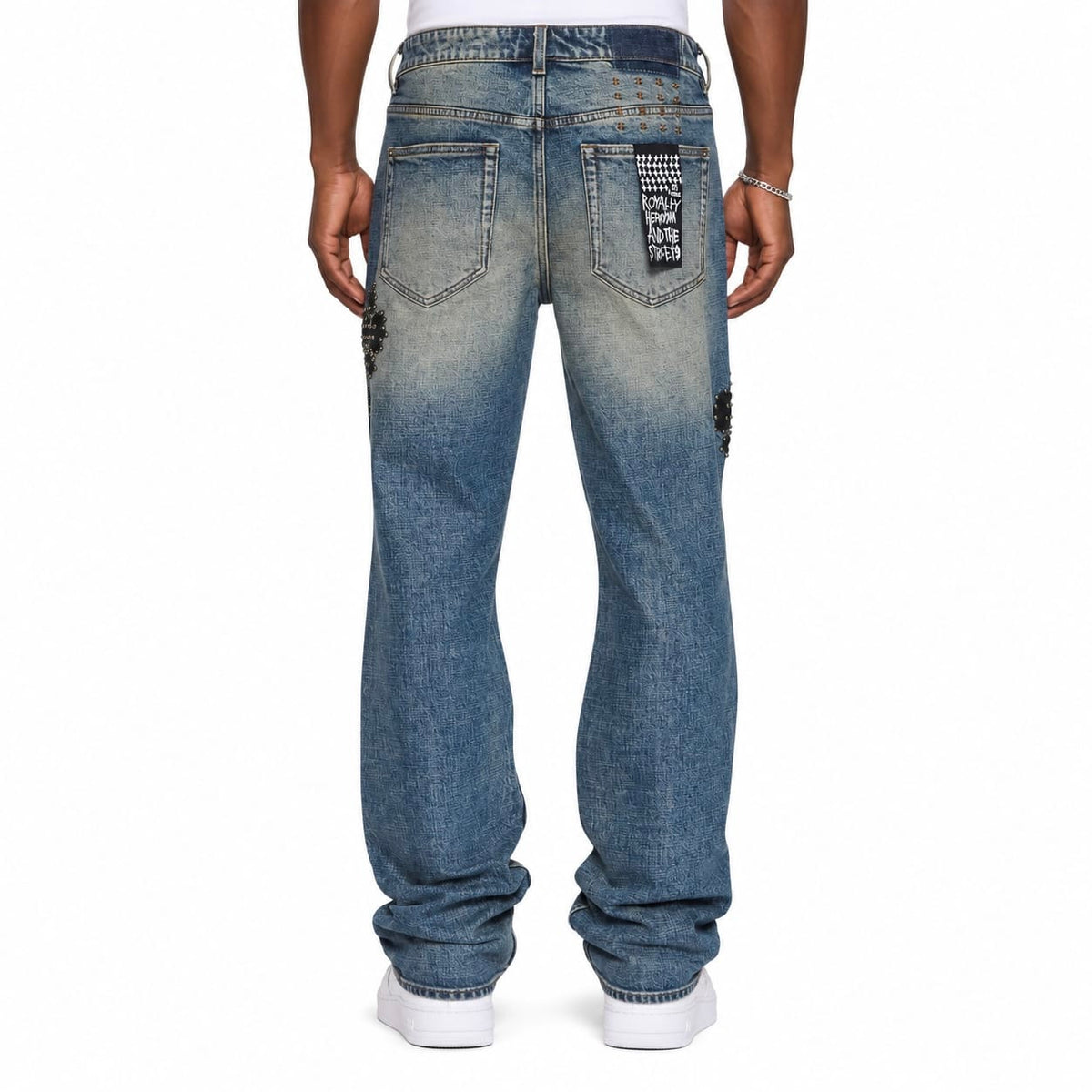 Ksubi Bronko Reup Blue Kaliba Denim Jean (Denim) MFA26DJ112