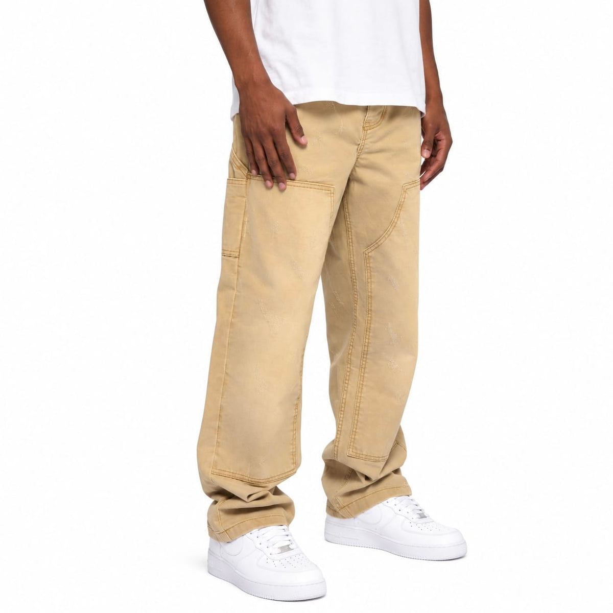 Valabasas Hound Straight Jeans (Wheat Washed) VLBS-VJ6-1008