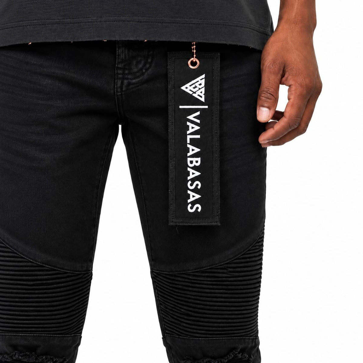 Valabasas Mr. Biker Denim Jean (Black Waxed) VLBS-VJ2-1065
