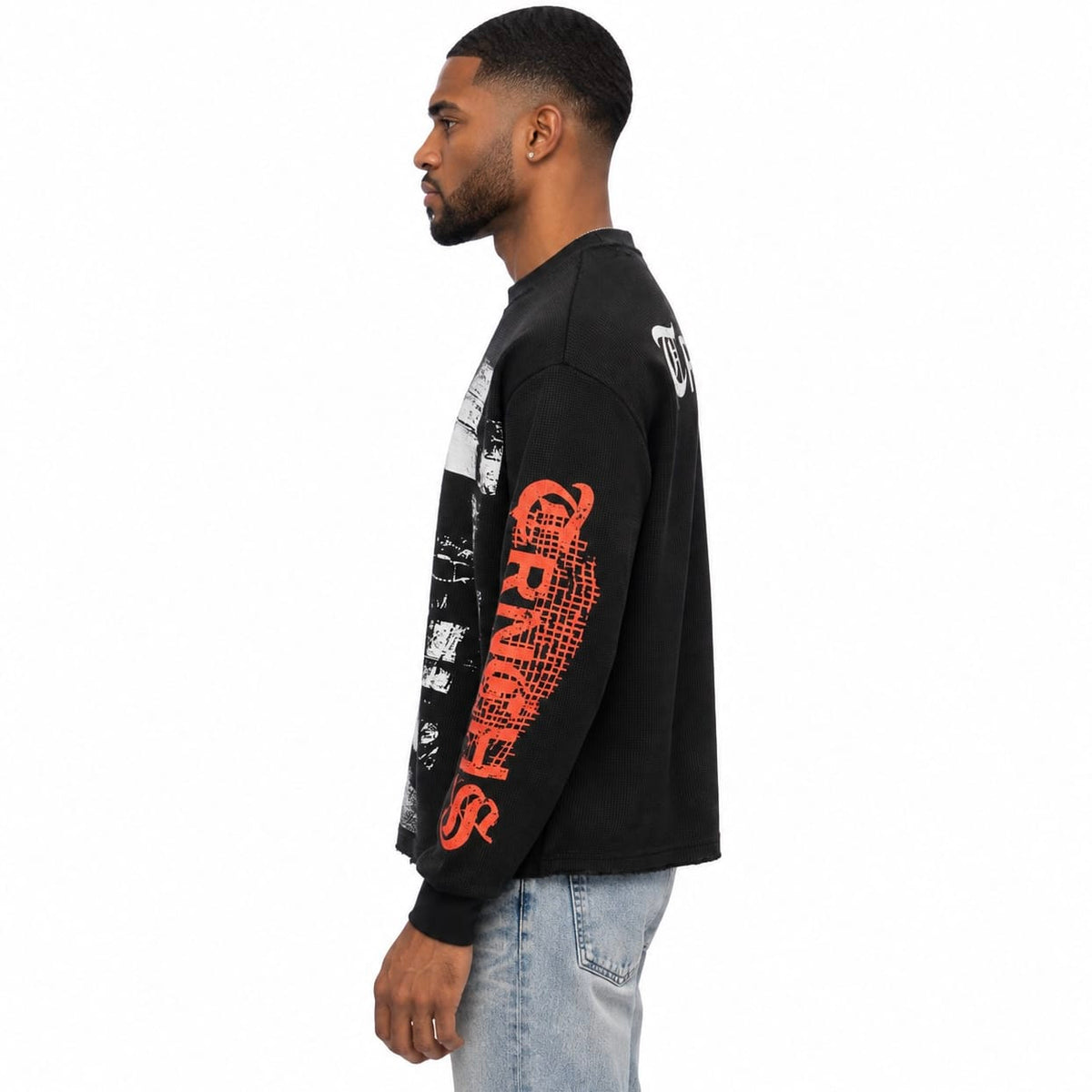 Trnchs Sharpened Identity Crewneck (Black) TC-C26-6014