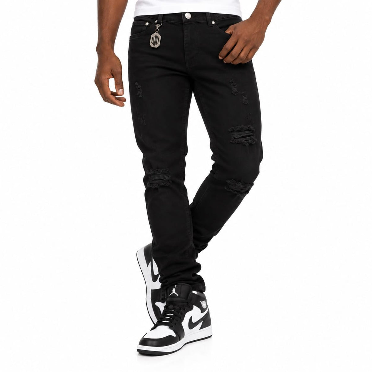 LVNT Skinny Denim Jean (Jet Black)
