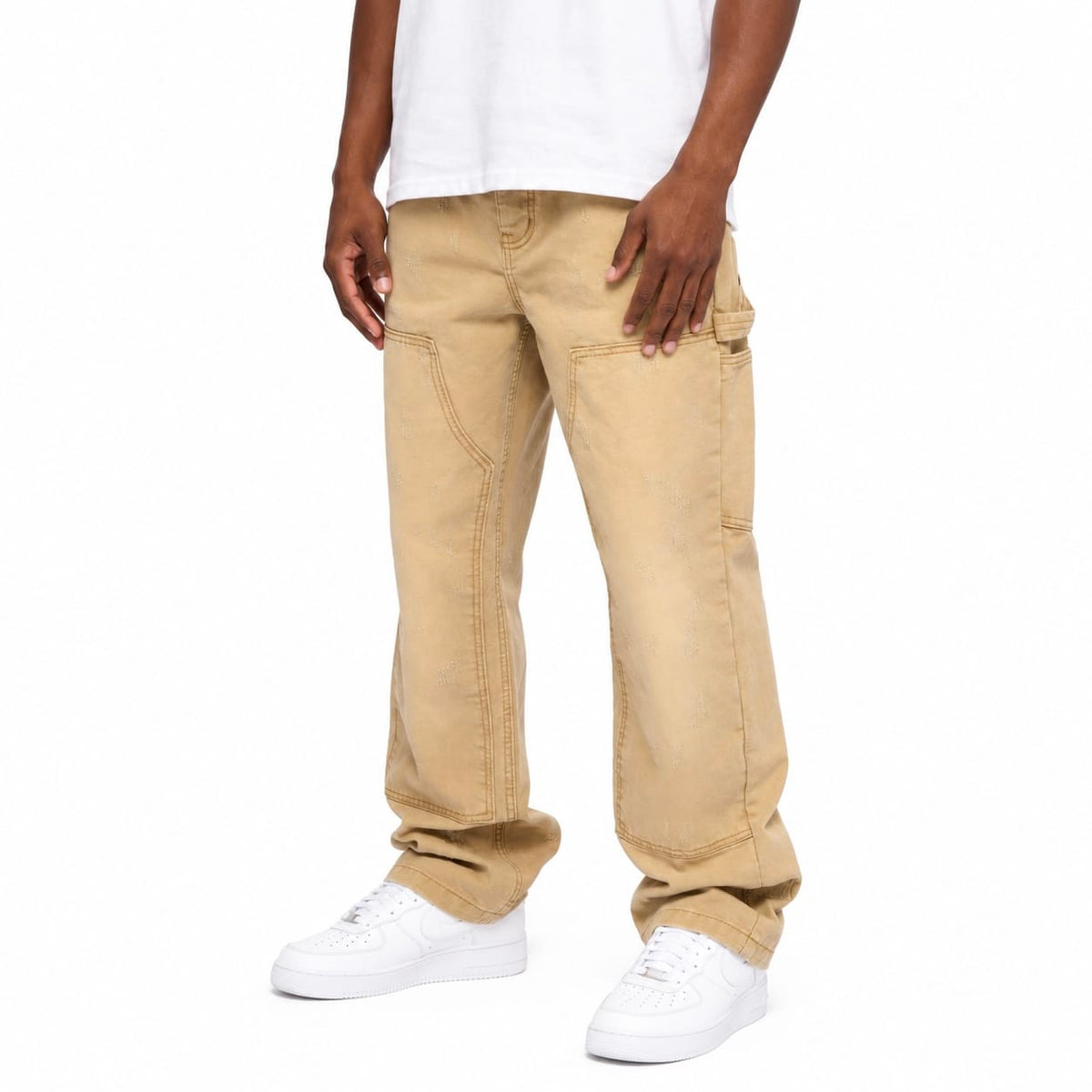 Valabasas Hound Straight Jeans (Wheat Washed) VLBS-VJ6-1008