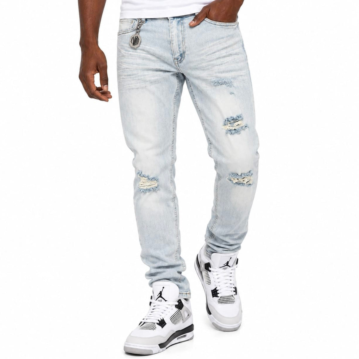 LVNT Skinny Denim Jean (Ice Blue)
