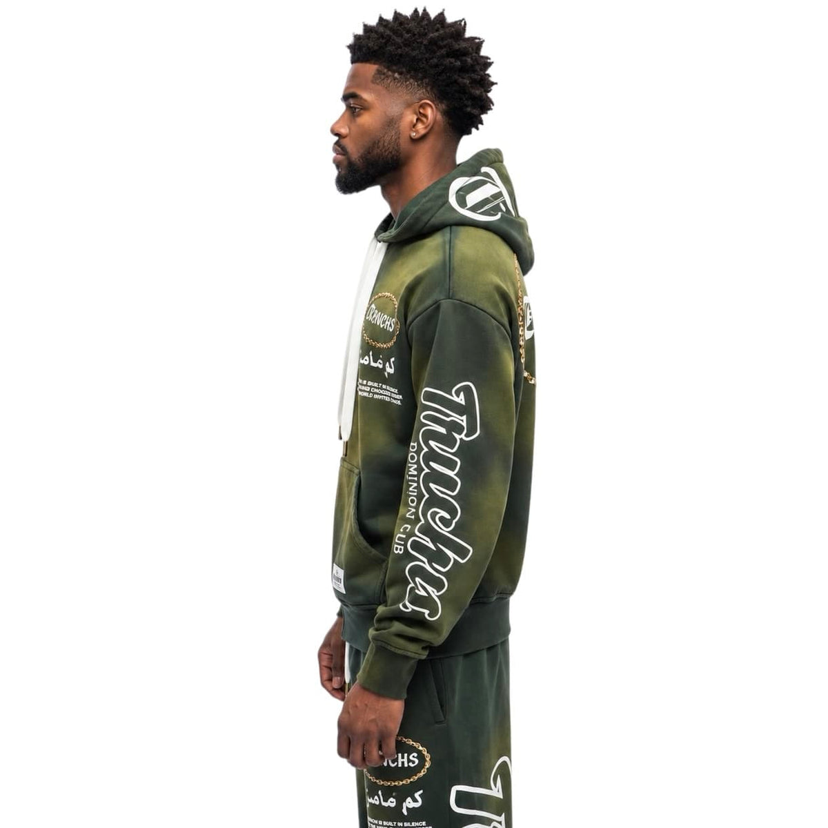 Trnchs Dominion Zip Up Hoodie & Pants Set (Green)