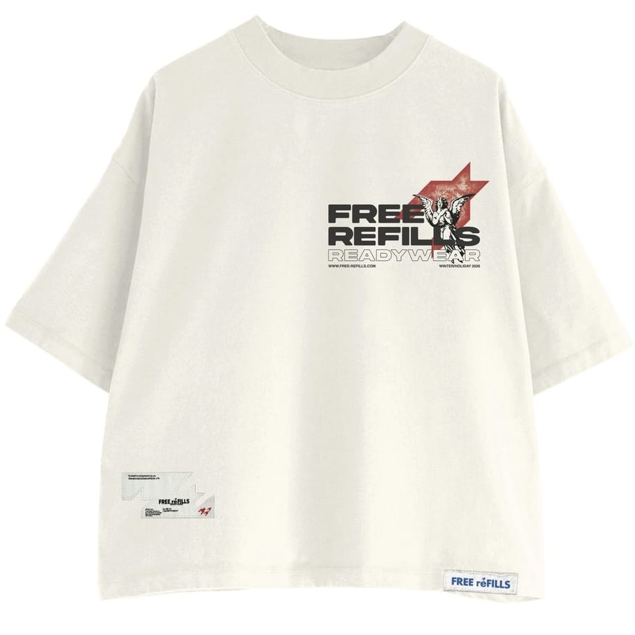 Free Refills Sunday Service Tee (Off White) FR-HOLIDAY26-001