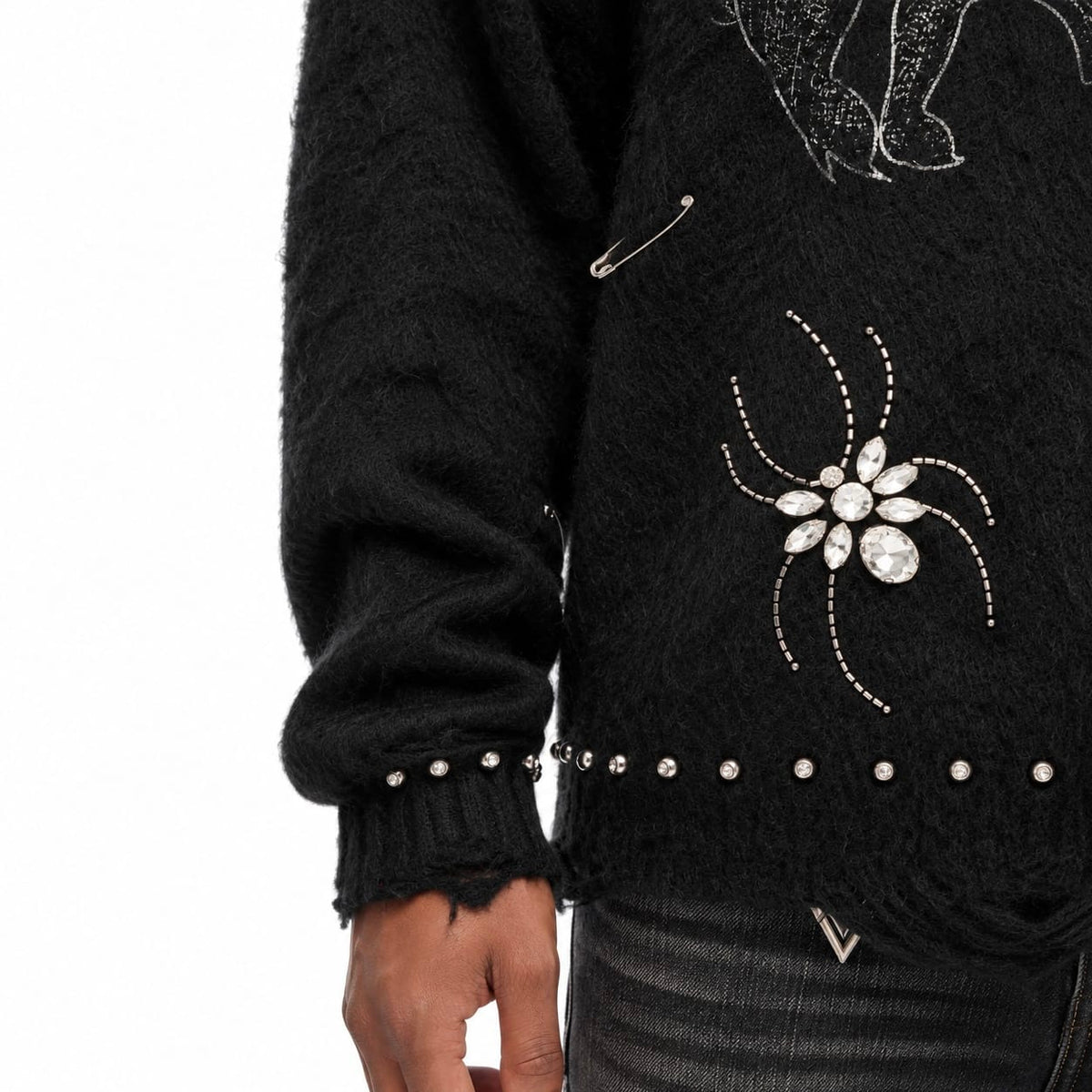Valabasas Creepin Crewneck Sweatshirt (Black) VLBS-VCR1-1007