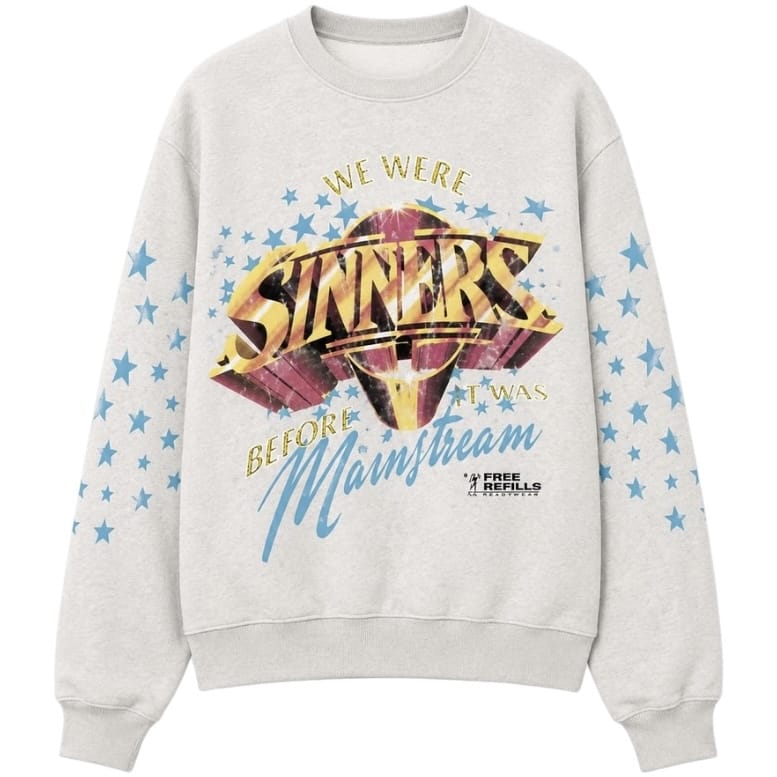 Free Refills Sinners Crewneck & Flare Sweatpants Set (Heather)