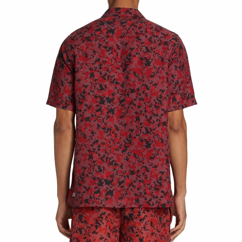 Ksubi Digi Resort Short Sleeve Shirt (Red/Black) MSP23SH006