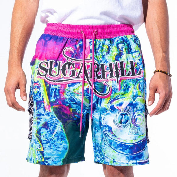 Sugar Hill Woogie Cabana Shorts (Blue) SH-SUM221-05