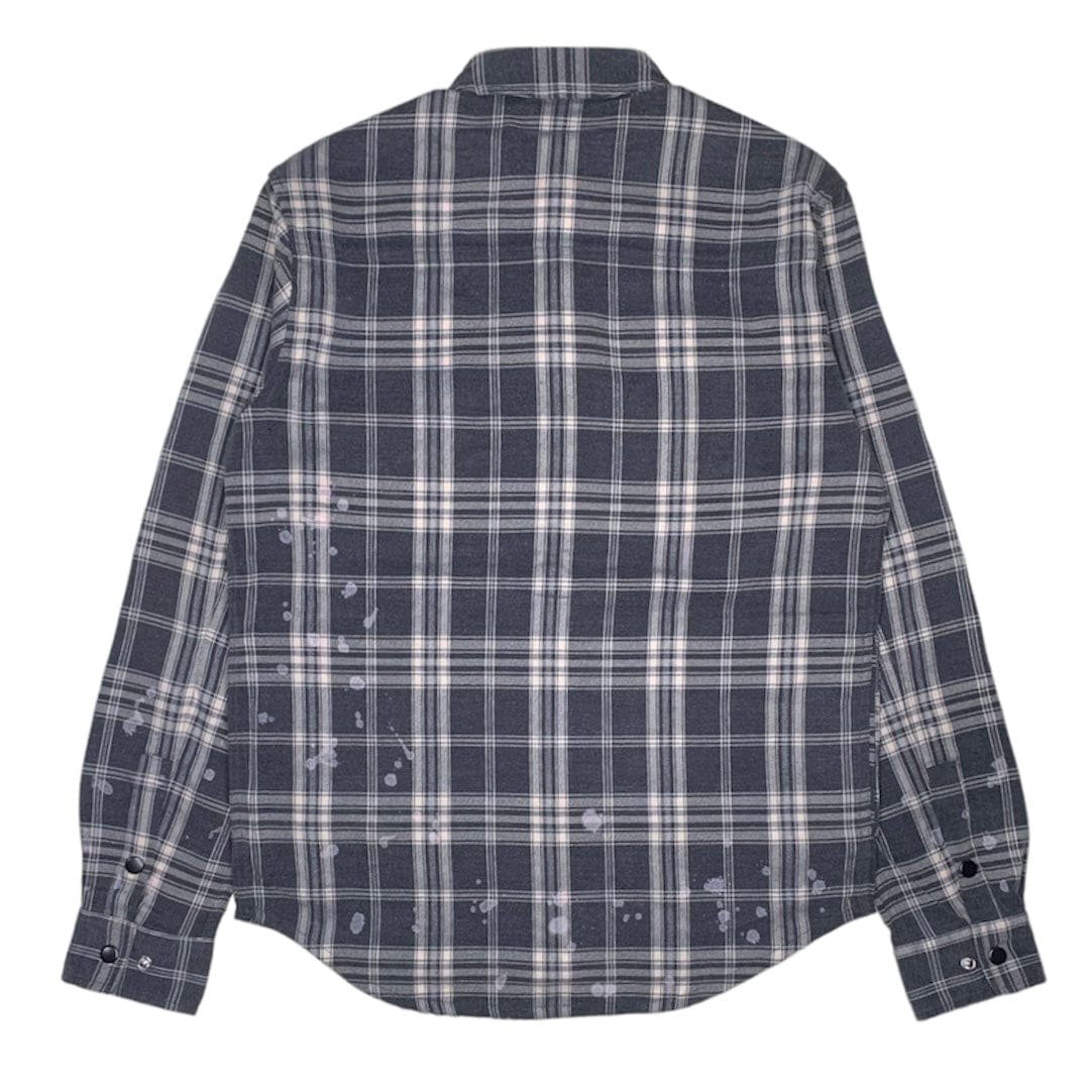 Cookies Upper Echelon Brushed Twill Plaid Woven Shirt (Grey) 1562W6445