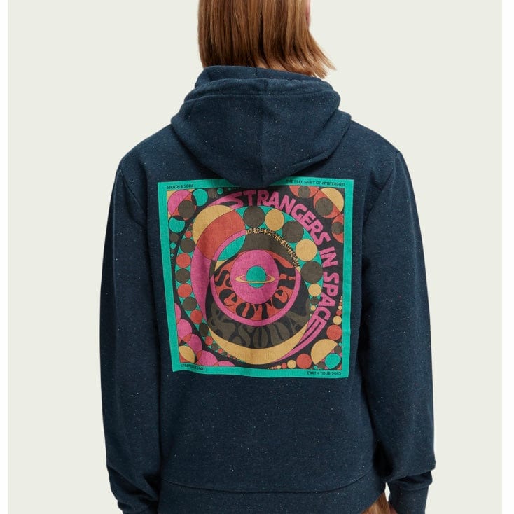 Scotch & Soda Artwork Felpa Hoodie (Steel) 171275
