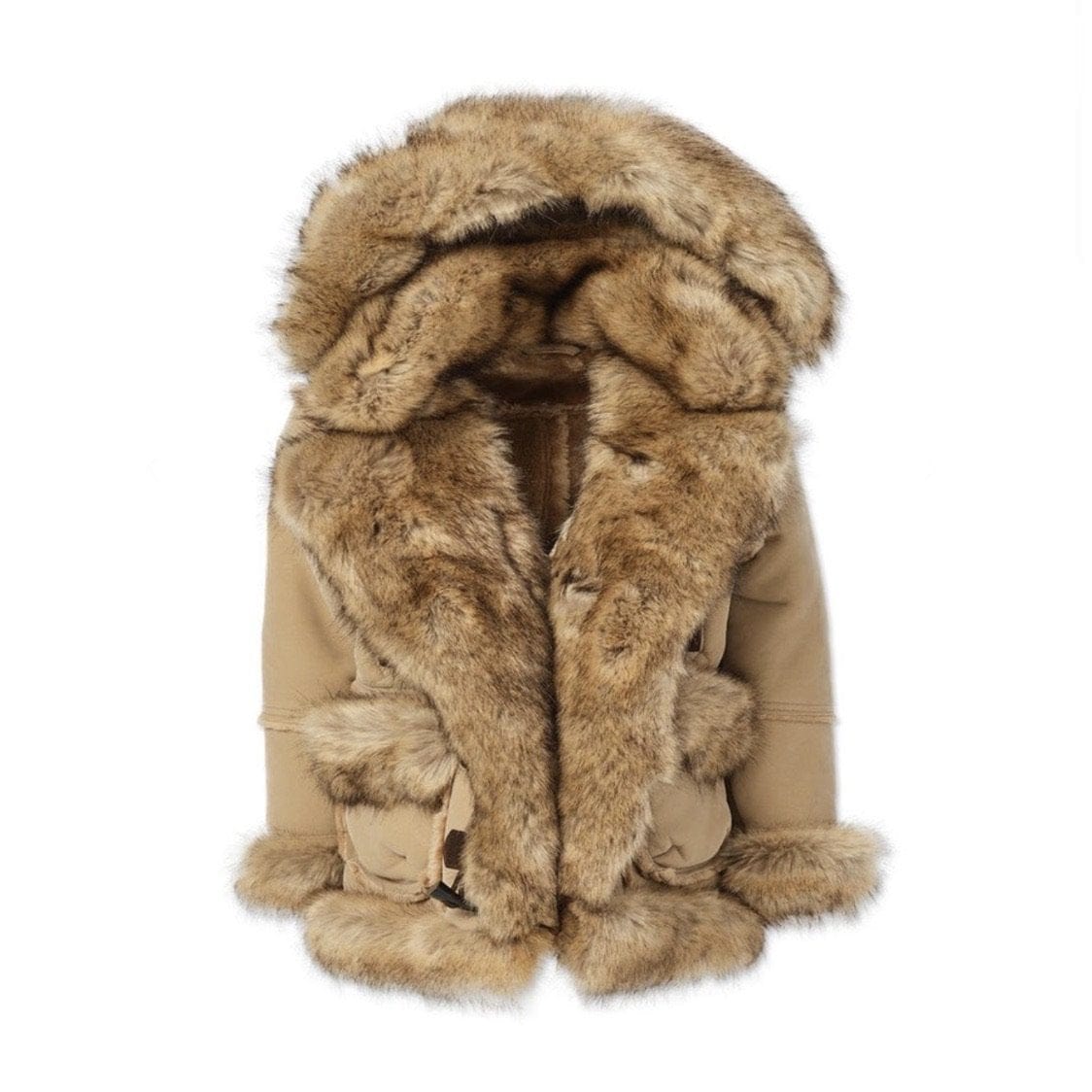 Kids Jordan Craig Shearling Coat (Latte) 91393AK