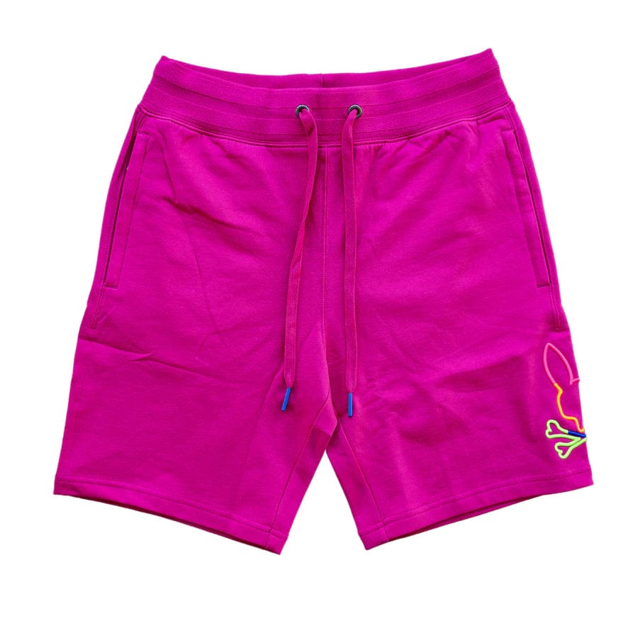 Psycho Bunny Leo Bunny Shorts (Magenta Storm) B6R217S1FT