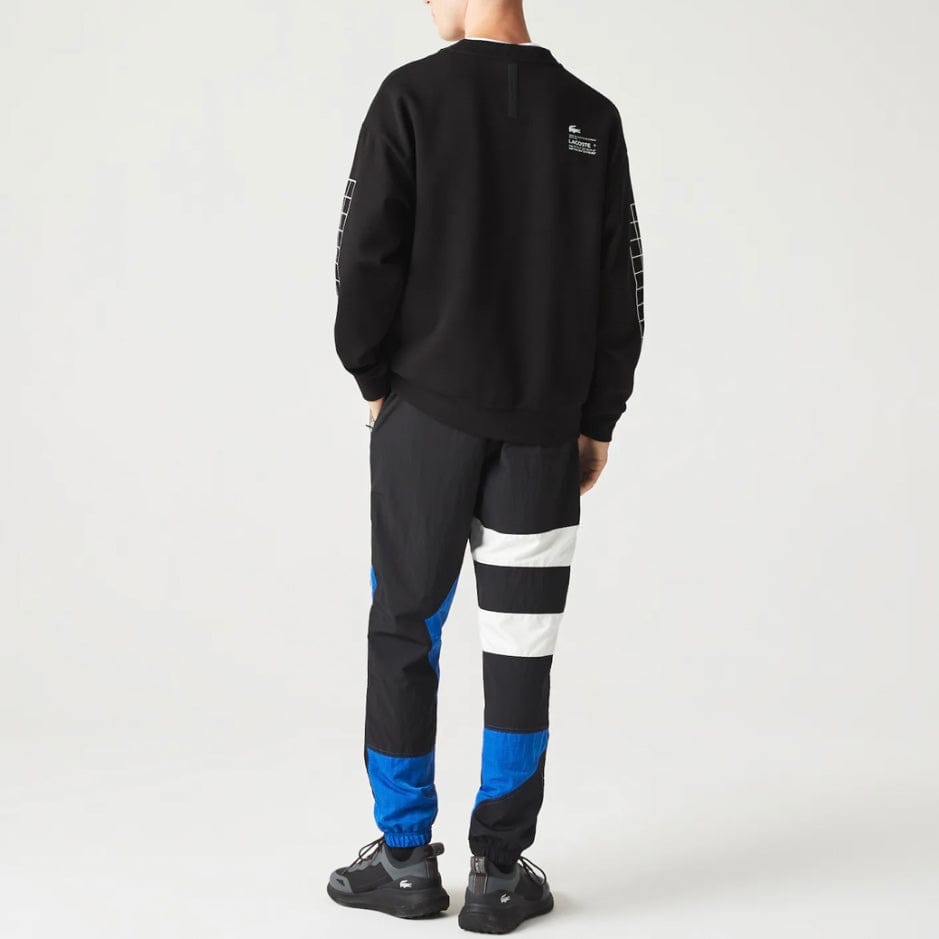Lacoste Loose Fit Two-Ply Pique Sweatshirt (Black) SH0068-51