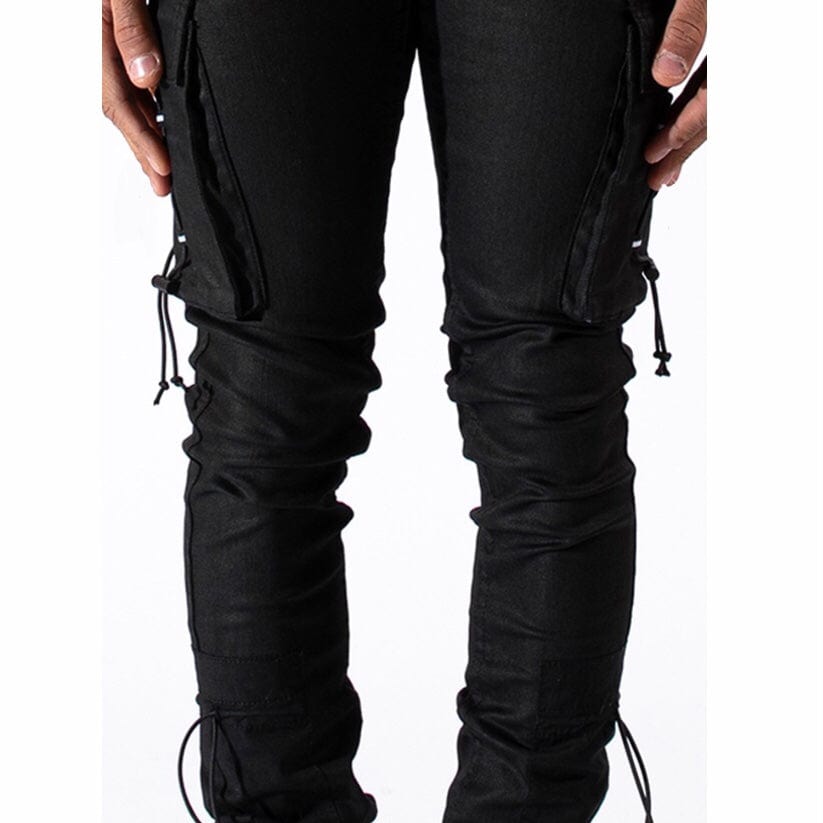 Serenede 1111 Cargo Jeans (Black Wax) 1111-W