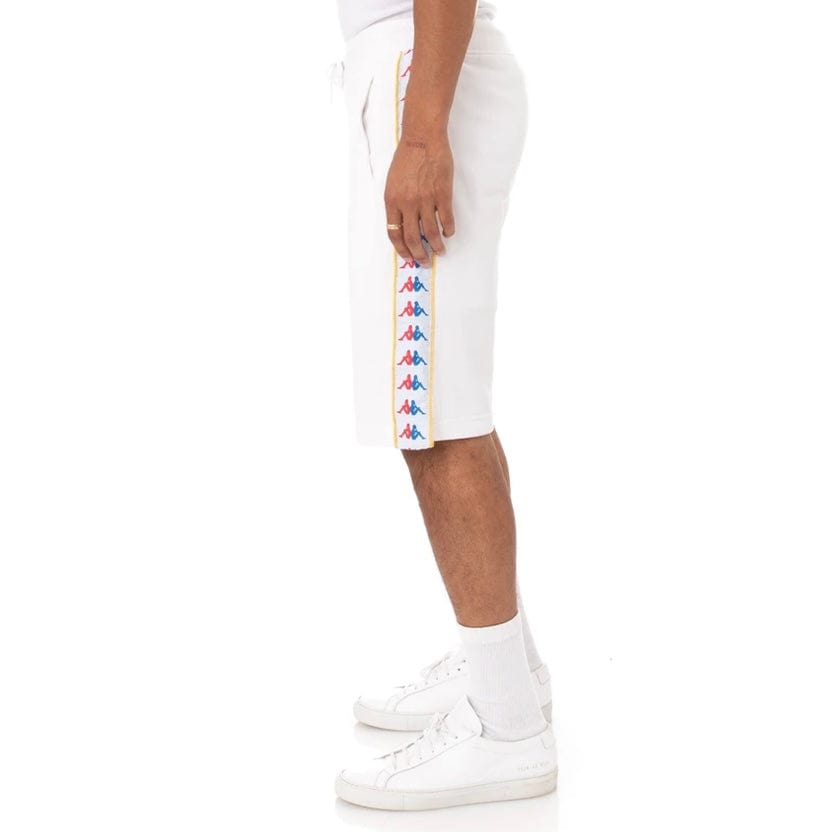 Kappa 222 Banda Cagway Shorts (White/Fuchsia/Blue/Yellow)