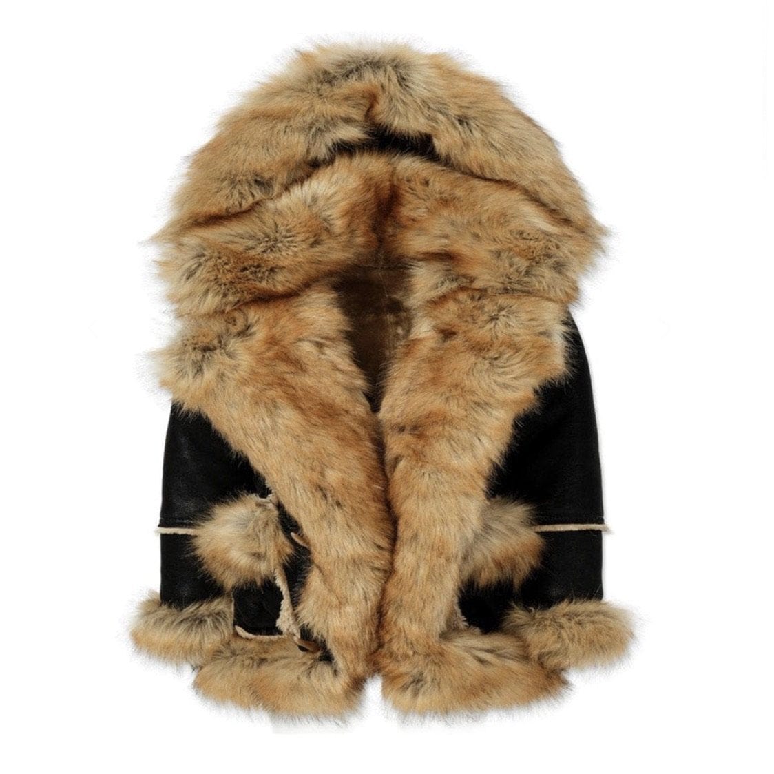 Kids Jordan Craig Shearling Coat (Black Copper) 91393AK