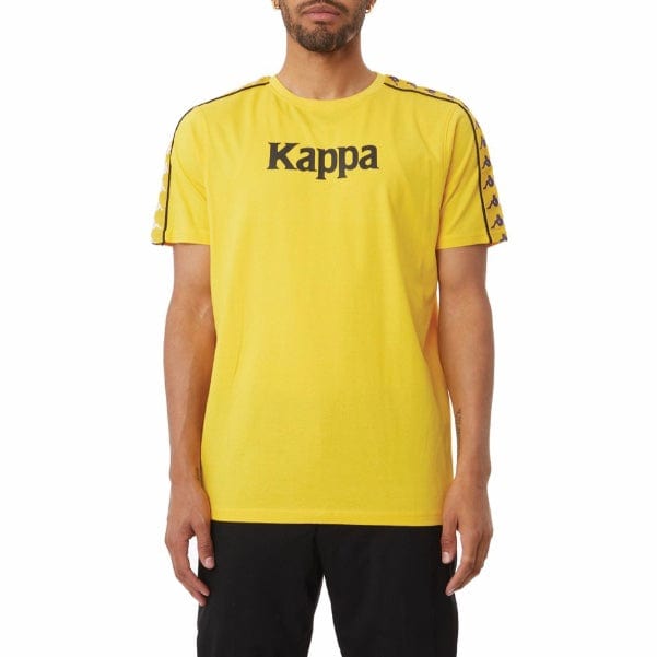 Black and yellow store kappa shirt