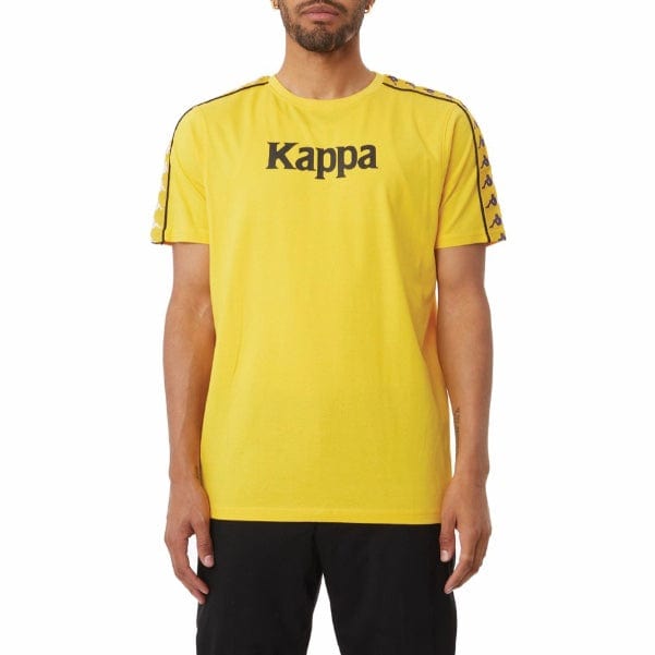 Kappa Authentic Bendoc T Shirt (Yellow/Violet-White/Black) 37155NW