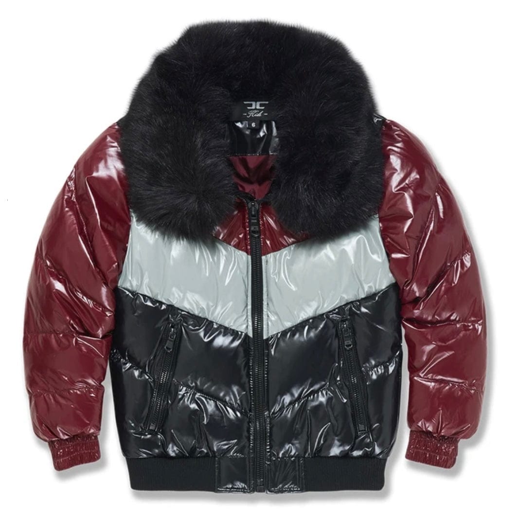 Kids Jordan Craig Sugar Hill Nylon Puffer Jacket (Burgundy) 91548K