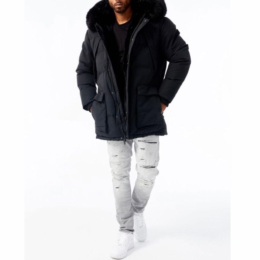 Jordan Craig Bismarck Fur Lined Parka Jacket (Black) 91537