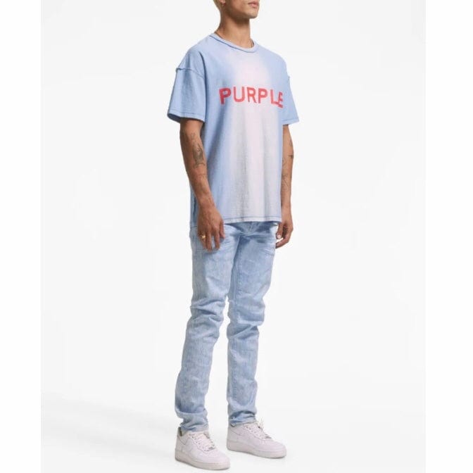 Purple Brand Monogram Jacquard Jean (Placid Blue) P001-PBMJ223