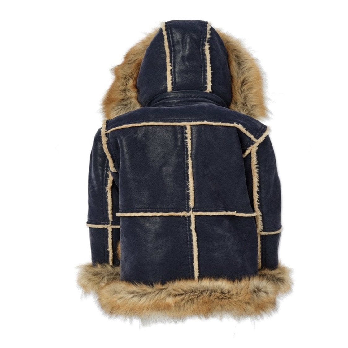 Kids Jordan Craig Shearling Coat (Midnight Blue) 91393AK