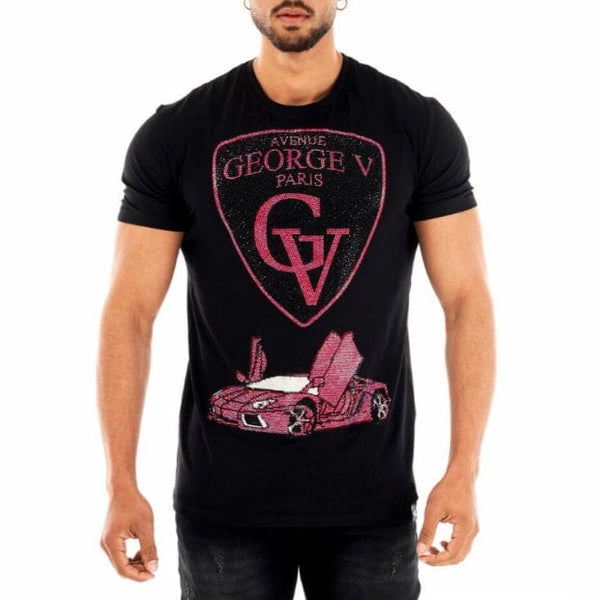 George V Car T Shirt (Black Fushia) GV-2229