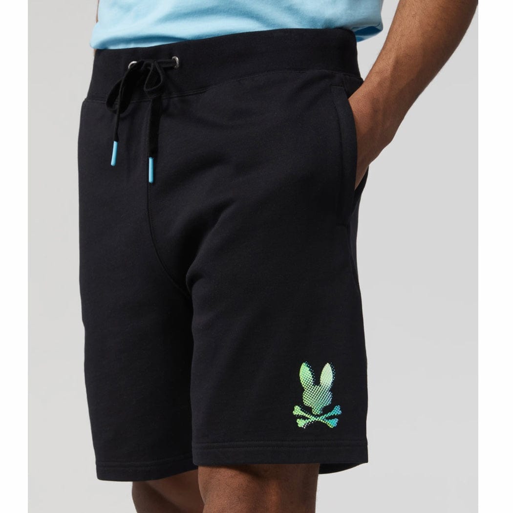 Psycho Bunny Hindes Sweat Shorts (Black) B6R416T1FT