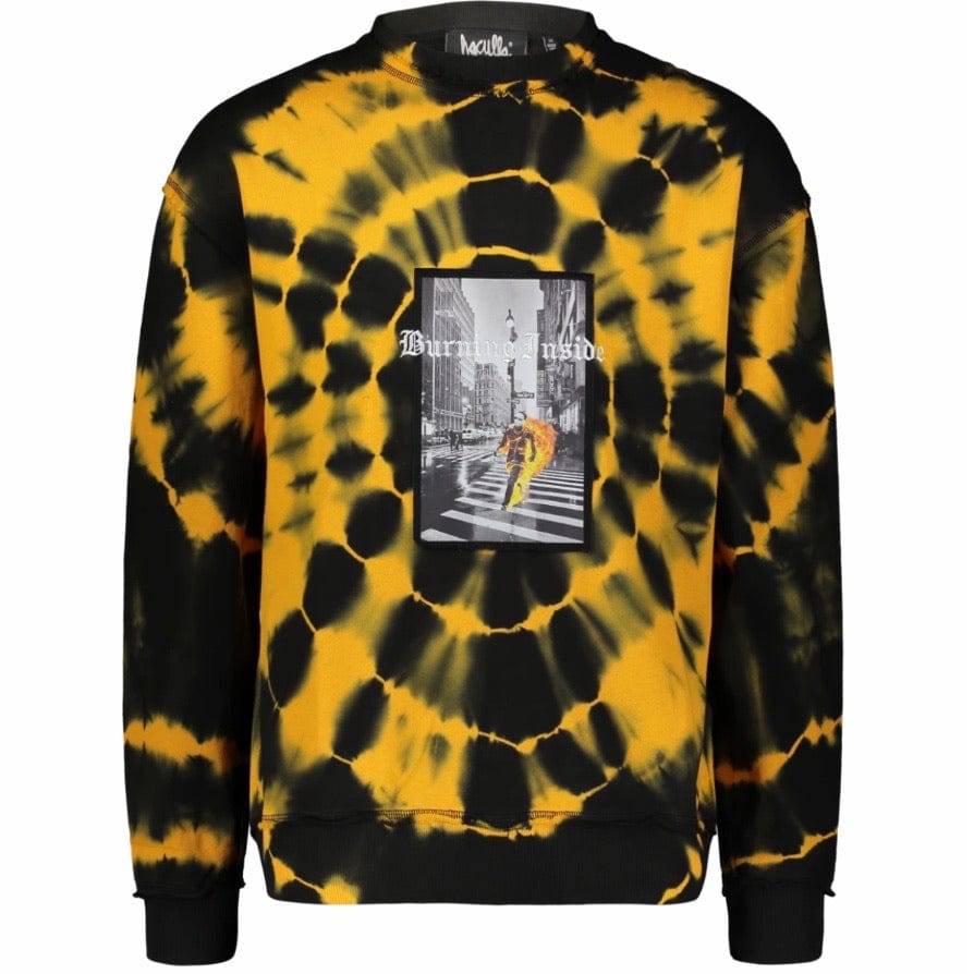 Haculla Burning Crewneck (Black/Orange) HA02BA-K02