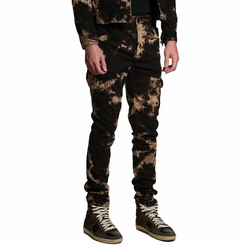 Monfrere Preston Tie Dye Cargo Pants (Sandstorm) 3015J92005