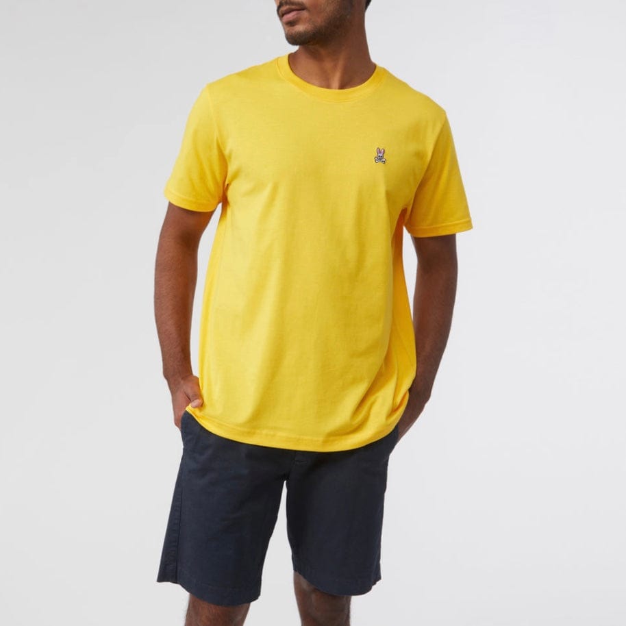 Psycho Bunny Mens Classic Crew Neck Tee (Desert Marigold) B6U014T1PC