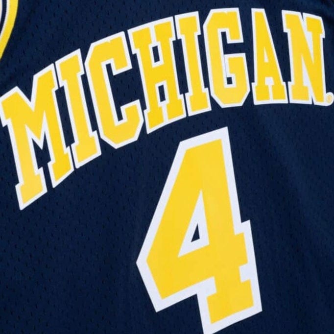 Mitchell & Ness University Of Michigan 1991 Swingman Road Jersey (Navy)