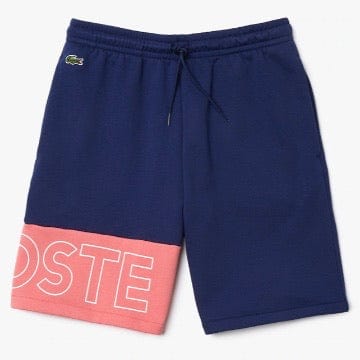 Lacoste Lettering Colourblock Shorts (Blue/Pink) GH0521
