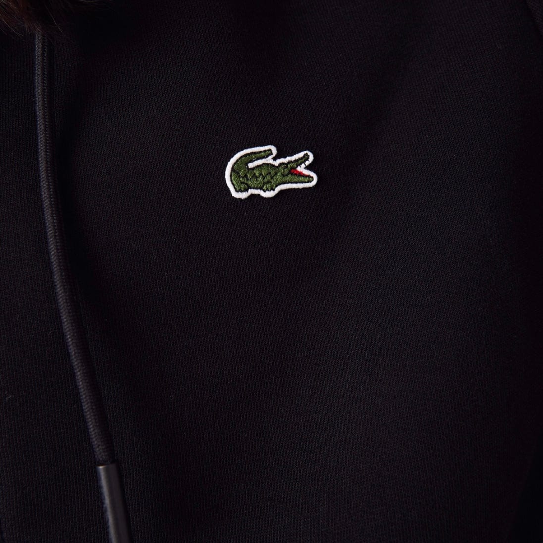 Lacoste Kangaroo Pocket Color-Blocked Hoodie (Black) SH9626-51