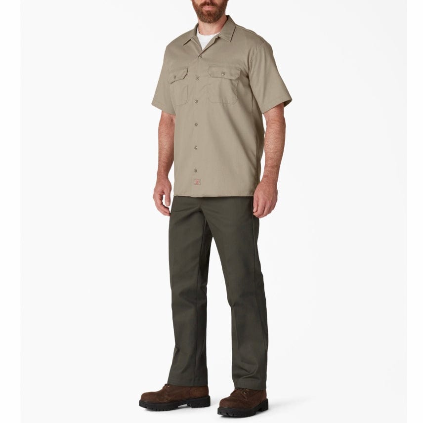 Dickies Short Sleeve Twill Work Shirt (Desert Khaki) 1574DS