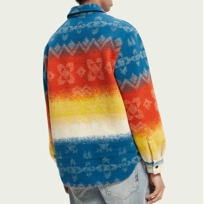 Scotch & Soda Jacquard Heavyweight Overshirt (Combo A) M