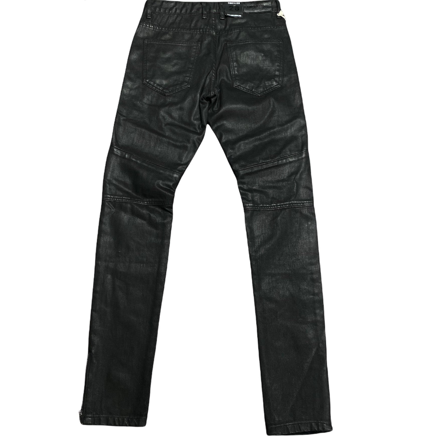 Embellish No Distress Biker Jean (Black) - EMBF25