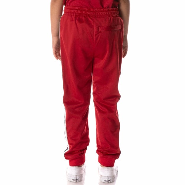 Kids Kappa Logo Tape Dalic Trackpants (Red) 371C2EW