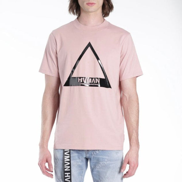 Hvman Triangle Logo Tee (Dusty Pink) 322A1-TT23A