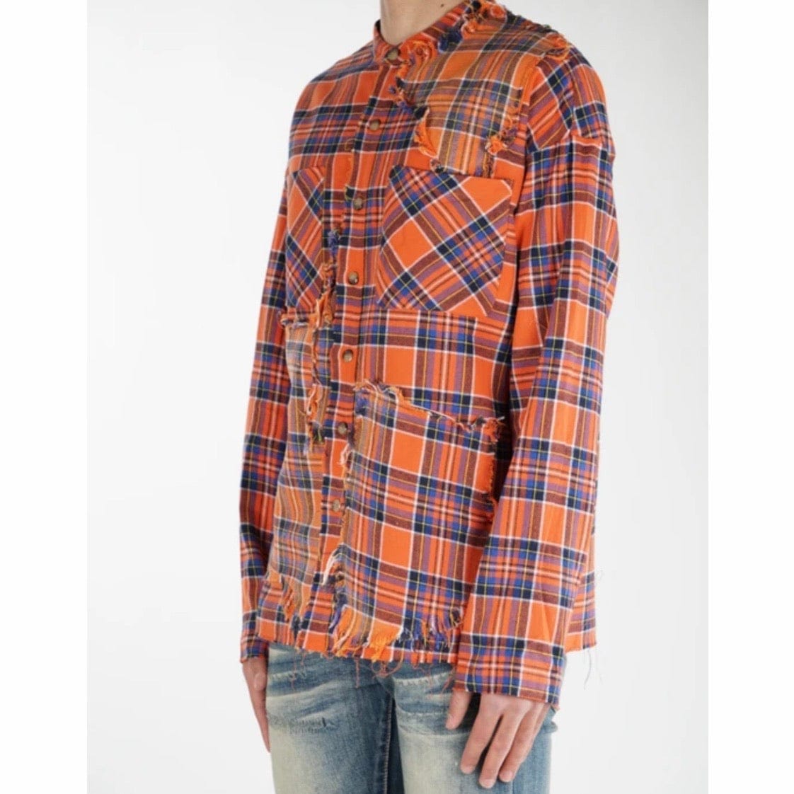Valabasas Button Down Shark Shirt (Orange) VLBS2036