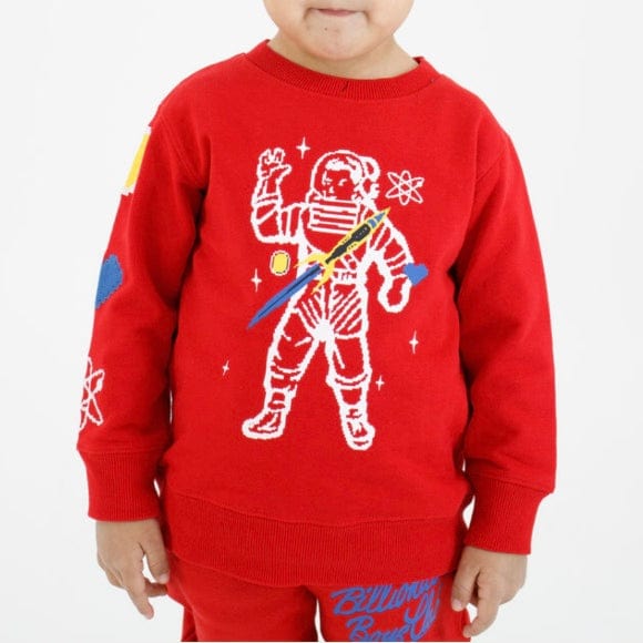 Kids Billionaire Boys Club BB level Up Crewneck (Goji Berry) 823-1304