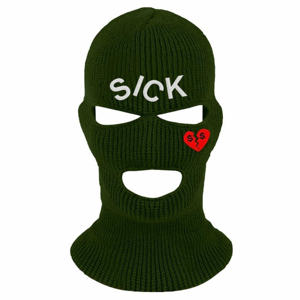 Point Blank Love Sick Ski Mask (Olive) 100987-5203