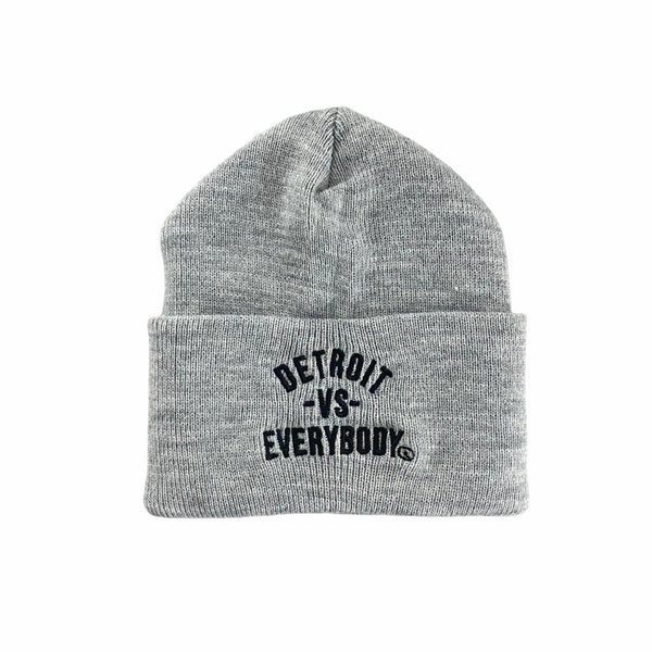 Detroit Vs Everybody Knit Beanie (Grey)